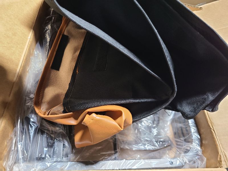 Photo 1 of 190L (50 Gal) Extra Large Fashion Laundry Hamper 2 Section with Lid, Rolling Laundry Basket Hamper with Handle, Laundry Organizer Storage Cart with Sturdy Metal Frame for Laundry Room, Hotel, black