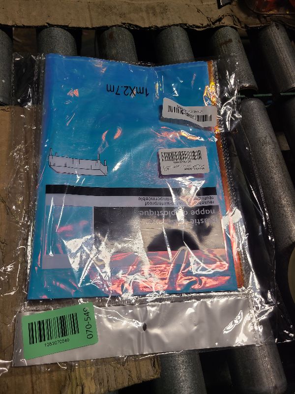 Photo 1 of 2 Pieces Orange & Blue Iridescence Tablecloth, 40 x 108“ Disposable Shiny Laser Table Cloth, Glitter Plastic Tablecloths, Holographic Iridescent Table Cover for Party Decoration, Wedding and Banquet