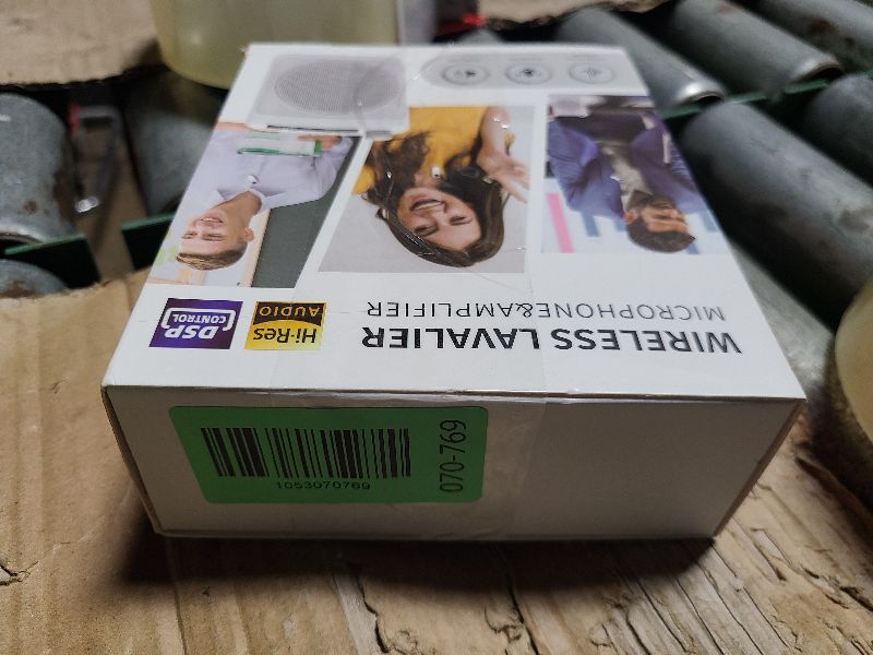 Photo 1 of 15W Wireless Voice Amplifier with 2 Magnetic Lavalier Mics & Noise Reduction - Bluetooth 5.3 PA System for Teachers, Tour Guide, Yoga - 15H Rechargeable Battery, Waist-Mount Design (White)