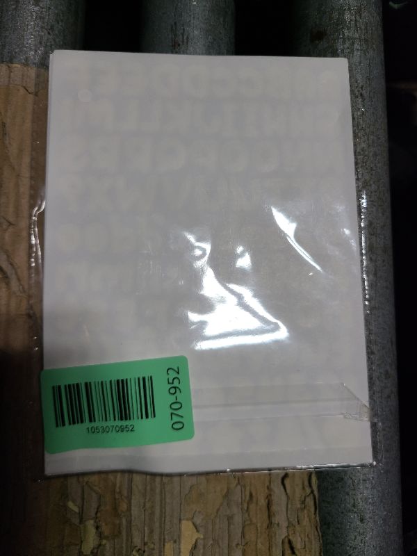 Photo 1 of 1180 Pcs Self-Adhesive Vinyl Letter & Number Stickers – 10 Sheets of 0.5 Inch Alphabet Numbers, Ideal for Bulletin Boards, Posters, Windows, Doors, Crafts, Mailboxes, Classroom & Home Decor White