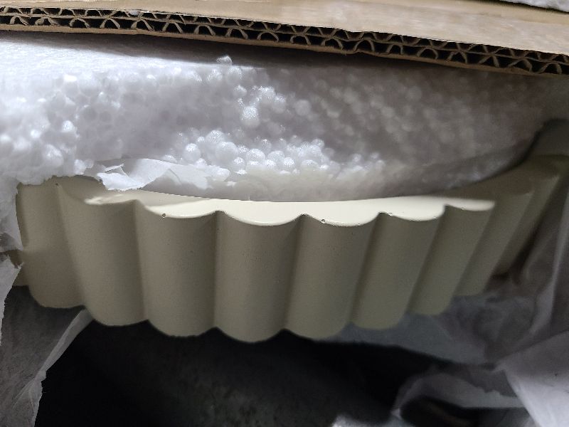 Photo 1 of 11" Concrete Round Tray for Coffee Table Decor, Modern Decorative Tray for Living Room, Home Decor Centerpiece Accents, Sturdy Coffee Table Organizer, Kitchen Island Decor