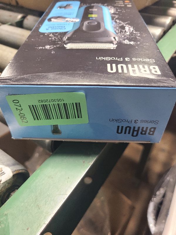 Photo 2 of Braun Electric Series 3 Razor with Precision Trimmer, Rechargeable, Wet & Dry Foil Shaver for Men, Blue/Black, 4 Piece