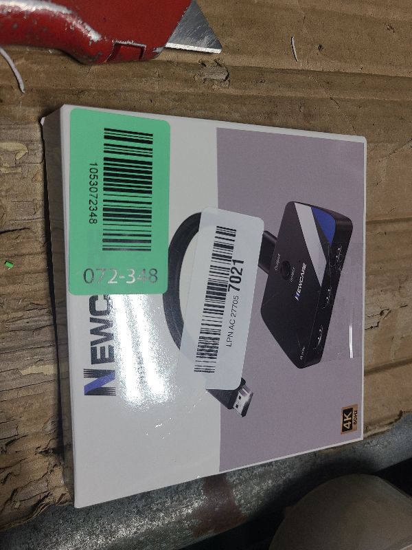 Photo 1 of [Upgrade] HDMI Switch 3 in 1 Out, 4K@60Hz HDMI 2.0 Switch Splitter with 2.6FT Long HDMI Cable, 3-Port HDMI Switcher Selector, Supports 4K 30Hz 3D 1080P HDCP2.2 for PS5 Xbox DVD Player Fire Stick PC