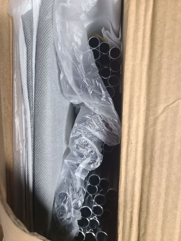 Photo 1 of 1PC Multifunctional Simple Wardrobe, Fabric Cabinet, organizing Cabinet, Metal Frame, Steel Pipe Reinforcement, Portable and Foldable, dust-Proof Storage, Portable Wardrobe