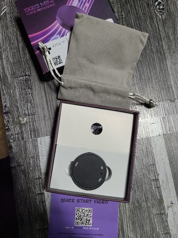 Photo 1 of 128G (1600 Hour) Magnetic Voice Activated Recorder - Nanezan Recording Device MP3 Records with 70 Hours Battery Time, USB-C Audio Recorder for Work, Lectures, Meetings, Interviews