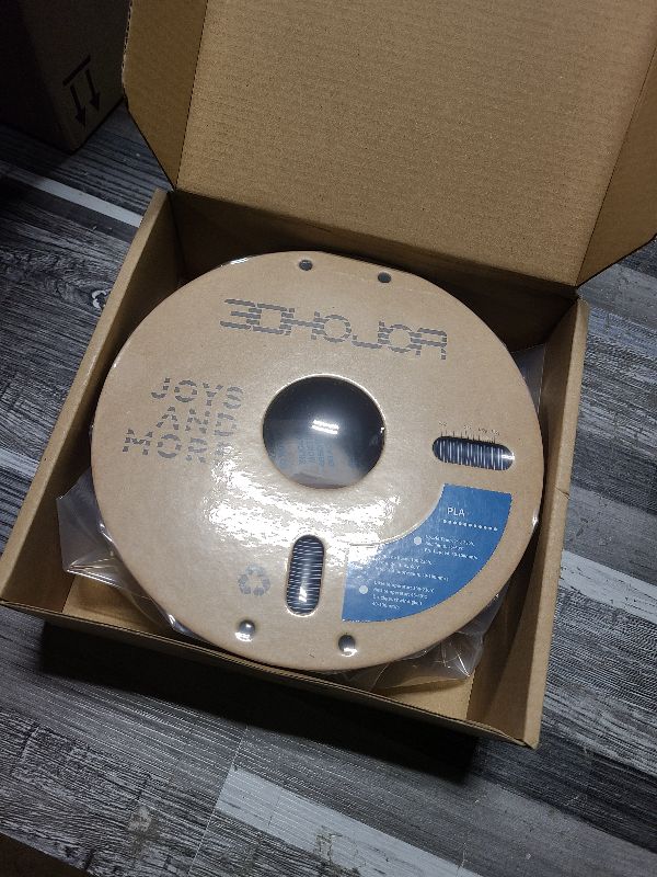 Photo 1 of 3DHoJor PLA Filament 1.75mm Grey,3D Printing Filament,1kg Cardboard Spool (2.2lbs), Fit Most FDM 3D Printer,Dimensional Accuracy +/- 0.03 mm,Odor Free, Clog Free, No Brittle Filaments