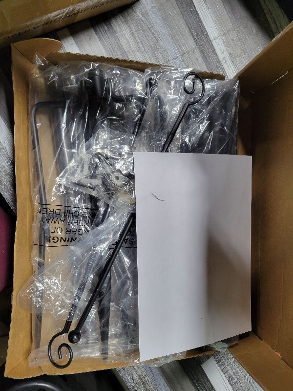 Photo 1 of 2 Pack String Light Poles - 10 Ft Patio Heavy Metal Lighting Posts, Adjustable Outdoor Stand with Fork for Backyard Deck Garden Wedding