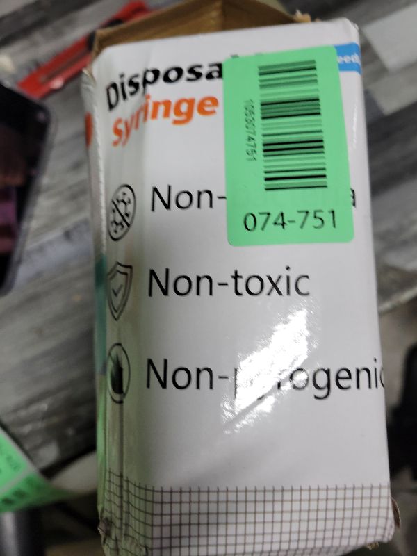 Photo 1 of 1ml/cc 30G 1/2 Inch Syringes, U-100 Scientific Lab Syringe, Individual Wrapped, 100 Pack