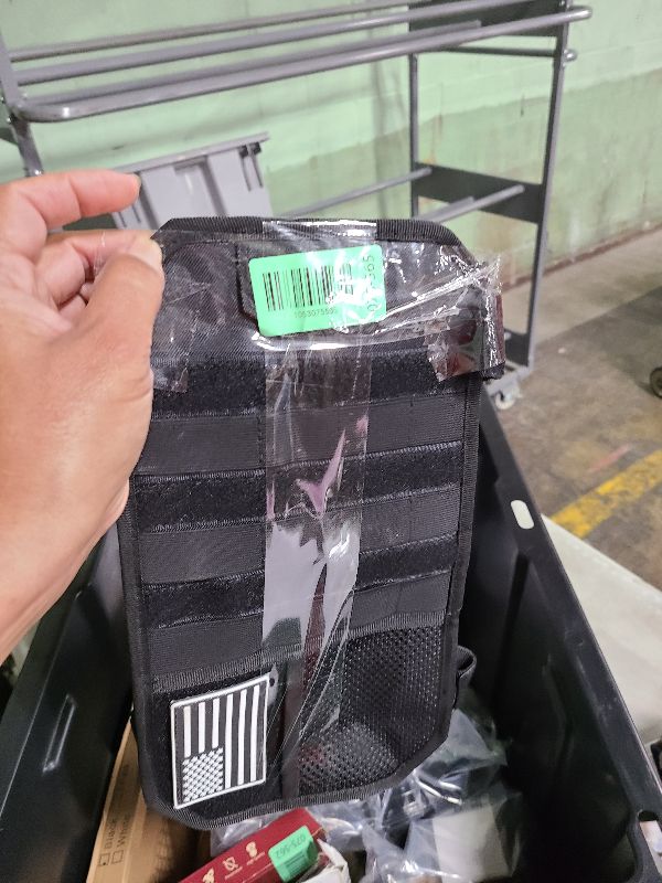 Photo 1 of 1000D Molle Car Sun Visor Organizer with Glasses Clip - Multi-Pocket Tactical Car Sunshade Storage Pouch Holder Molle Panel for Cars, SUVs & Trucks