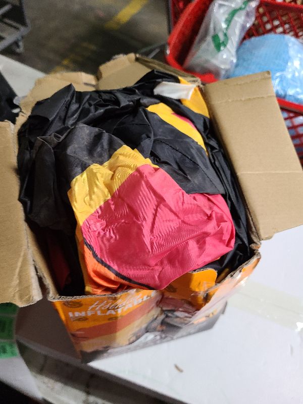 Photo 1 of 10FT Long Halloween Inflatables Built-in LED Light Pumpkin-Headed Horse Carriage, Giant Halloween Decorations Outdoor Blow Up Yard Decorations Spooky Ghost Carriage Halloween Blowups for Lawn Party