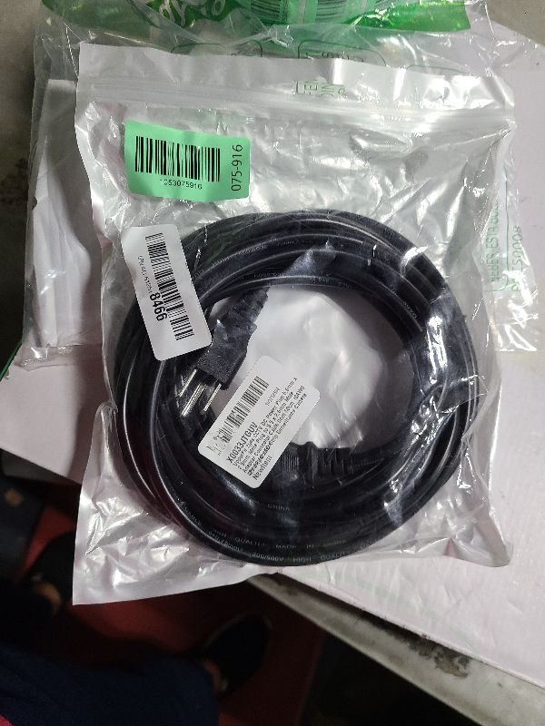 Photo 1 of 2-Pack 3ft Extension Cord Outdoor 16 SJTW AWG Heavy Duty Power Cord 3 Prong, NEMA 5-15P to NEMA 5-15R, Power Cable for Indoor and Outdoor Use, ETL Listed