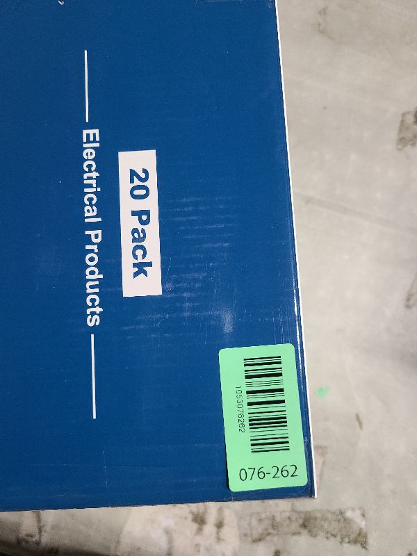 Photo 1 of (20 Pack) UNIELE 20 Amp Slim Non-Tamper Resistant GFCI Outlet, GFI Receptacle with LED Indicator, 20A/125V, Wallplate Included, ETL Certified