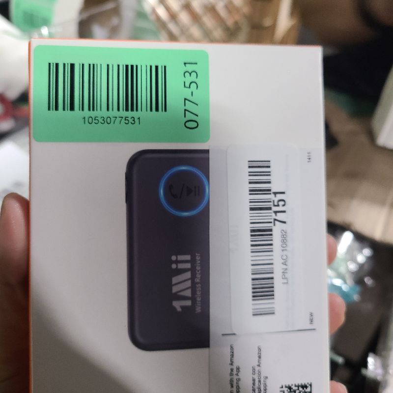 Photo 1 of 1Mii Bluetooth 5.3 Music Receiver for Car/Home Stereo, Aux Bluetooth Adapter for Car with Volume Control Supports Hands Free Calls, 16H Battery Life