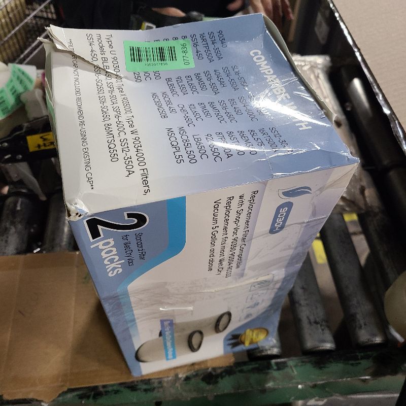Photo 1 of 2 Pack Replacement Cartridge Filter Fit for shopvac 90304, 90350, 90333,903-04-00, 9030400,5 Gallon Up Wet/Dry Vacuum Cleaners