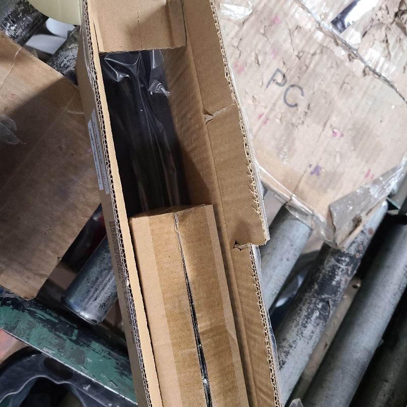 Photo 1 of 2 Pack Industrial Curtain Rods for Windows 66 to 120 Inches, Blackout Wrap Around Curtain Rod, for Indoor and Outdoor, 5/8 Inch Diameter, 65 to 120 Inches, Black