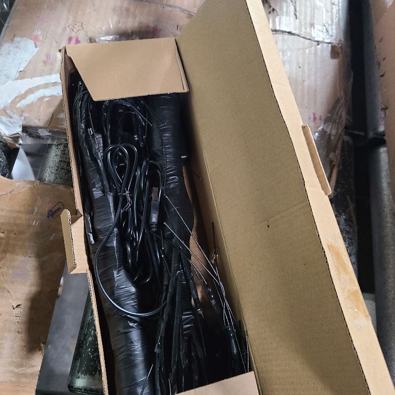 Photo 1 of [Timer] 2 Pack 24 Inch Black Halloween Tree with Orange Purple Lights, USB/Battery Operated Light Up Halloween Table Decorations, Spooky Halloween Decorations Indoor Home Mantle Room Party Decor