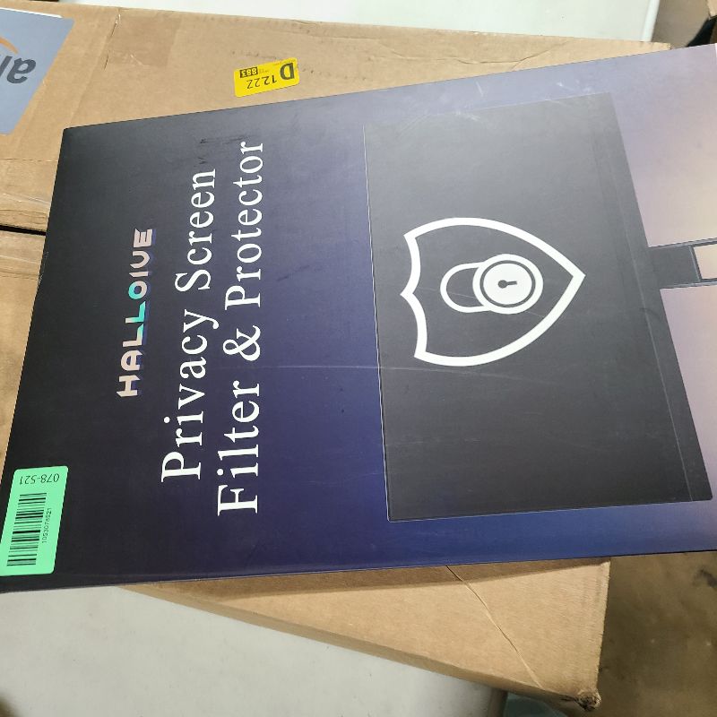 Photo 1 of 2 Pack Magnetic Hanging Computer Privacy Screen 24 Inch for 16:9 Widescreen Monitor, Removable Privacy Screen Anti Glare Blue Light Computer Screen Privacy Shield, Anti-Scratch 24in Protector Film