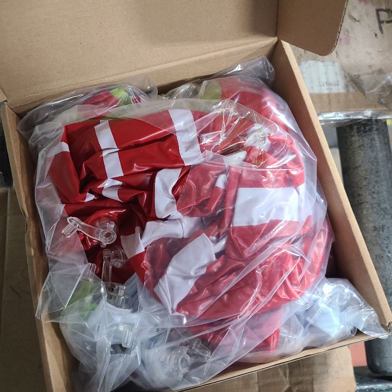 Photo 1 of 12 Pcs 24/16 Inch Giant PVC Christmas Inflatable Ball Outdoor Blow up Xmas Inflatables Ornaments Giant PVC Christmas Ornaments for Tree Yards Lawns Porch Garden Front Doors Holiday Decor(16 Inch)