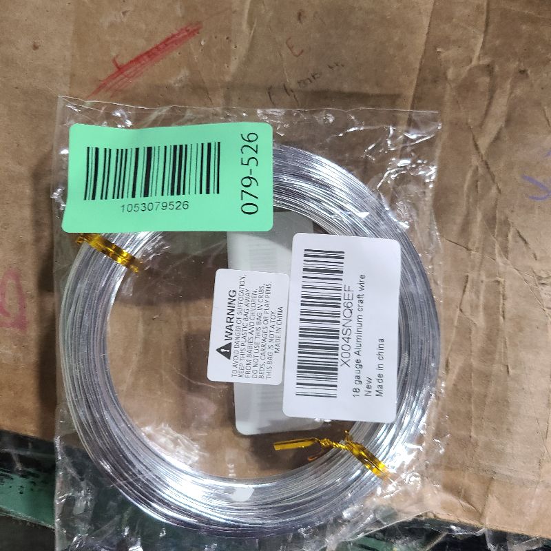 Photo 1 of 18 Gauge Craft Wire, 99 Feet 1mm Floral Wire Bendable Wire for Jewelry Making, Garden, Sculpting, Floral & Wreath Crafts, Silver Aluminum