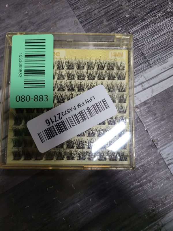 Photo 1 of 14MM Lash Clusters Natural Cluster Eyelash Extensions Wispy Cluster Lashes Extension 5D Fluffing Individual Lashes Whispy Eyelash Clusters 99Pcs for Everyday Wear