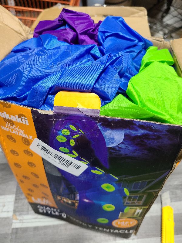 Photo 1 of 1PCS 14FT Giant Halloween Inflatables Octopus Tentacles, Huge Halloween Decorations Outdoor Build-in LED Lights Vivid Spooky Blow Up Yard Decoration Large Blowups Holiday Lawn Party Yard -Style D