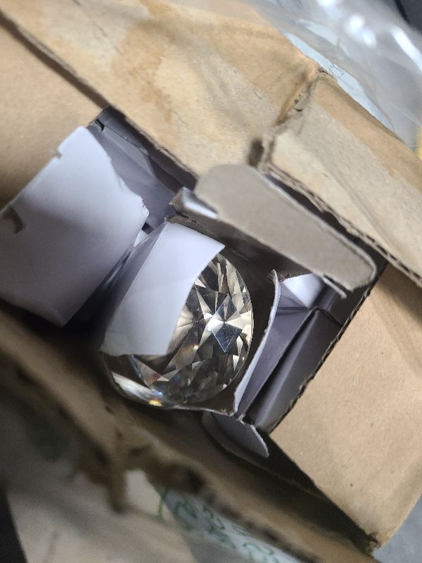 Photo 1 of 12 Pack 2 Inch/50 mm Diamond Shaped Glass Crystal Paperweight, Clear K9 Glass Faceted Diamond Gems Jewels Ornament for Home Office Wedding Birthday Centerpiece Decor Gift