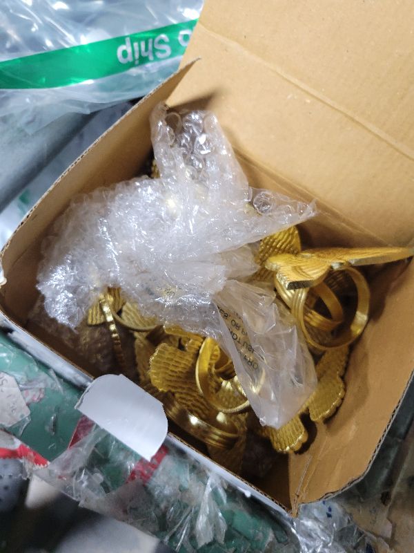 Photo 1 of 12 Pcs Gold Napkin Rings Set - Lightweight Metal Butterfly Bling Napkin Rings Guest Napkin Buckle for Wedding, Party, Gathering, Dinner, Table, Banquet, Decoration, Gifting - CLEENTABLE