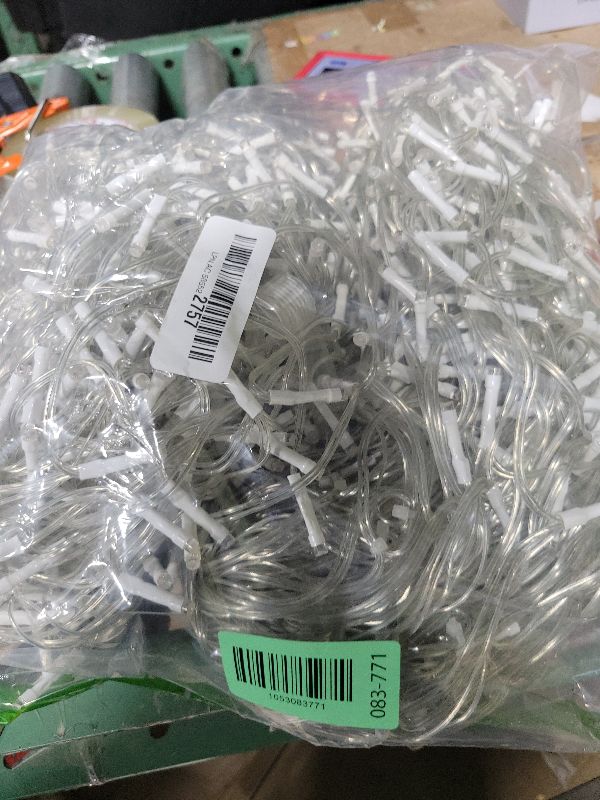 Photo 1 of 1600 LED 164FT Outdoor Christmas Lights Plug in 8 Modes with Timer Dimmable Christmas Decorations Waterproof Indoor Curtain String Lights for Roof Porch Garden Holiday Wedding Party Decor Blue