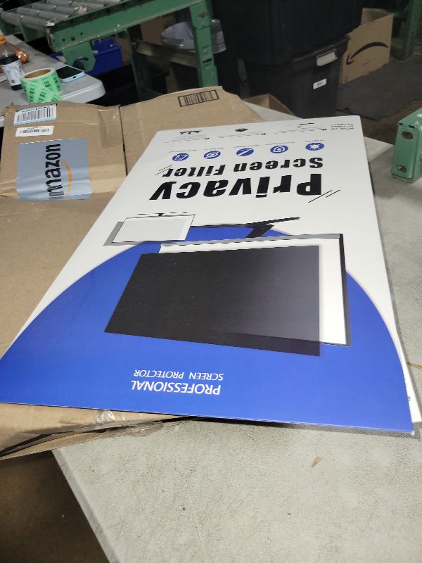 Photo 1 of [2 Pack] Magnetic Hanging 21.5 Inch Computer Privacy Screen for 16:9 Aspect Ratio Widescreen Monitor, Eye Protection Anti Glare Blue Light Computer Monitor Privacy Filter, Removable 21.5 in Protector Film