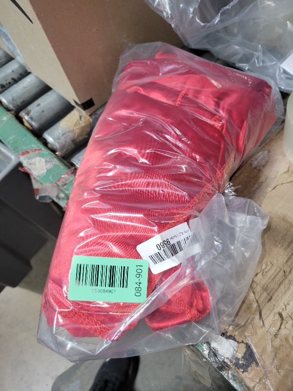 Photo 1 of 10-Pack Red 12 x 108 inches Long Premium Satin Table Runner for Wedding, Decorations for Birthday Parties, Banquets, Graduations, Engagements, Table Runners fit Rectange and Round Table