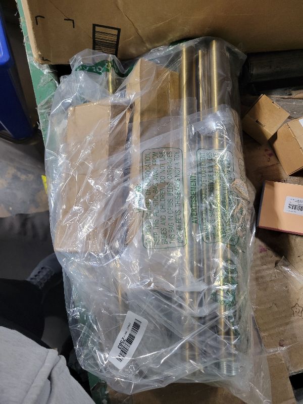 Photo 1 of 2 Pack Warm Gold Curtain Rods for Windows 66 to 120 Inches Adjustable Length Heavy Duty 1" Diameter Brass Window Curtain Rod with Solid Metal Finials for Outdoor Farmhouse Bedroom Kitchen Living Room