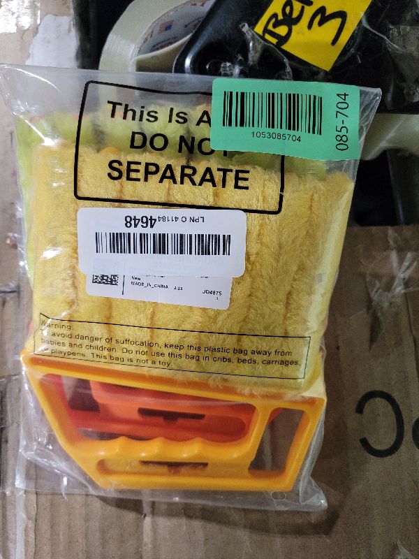 Photo 1 of 2 Pcs Window Venetian Blind Cleaner Duster Tool Washable 7 Fingers Dusting Cleaner and Air Vent Shutter Brush Blinds Air Conditioner Fan Duster Dirt Housekeeping Tool (Orange Handle)