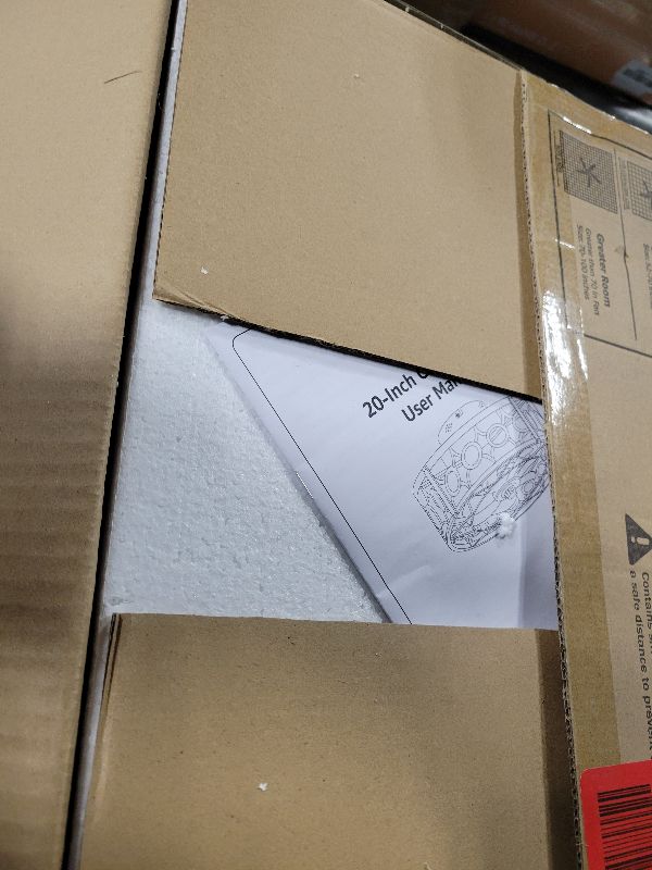 Photo 1 of LEDIARY Caged Ceiling Fan with Light and Remote, 20in Small Low Profile Ceiling Fans with Lights, 6 Speed Farmhouse Flush Mount Ceiling Fan for Bedroom, Kitchen, Living Room-White and Gold