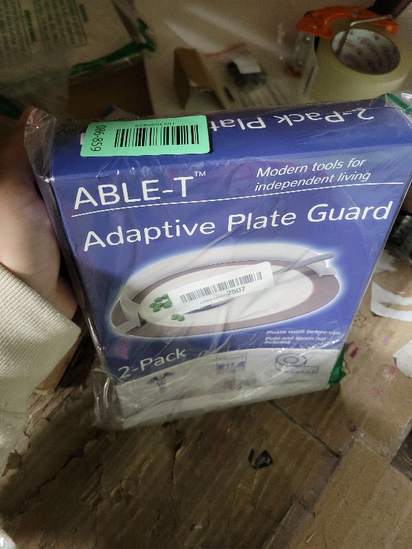 Photo 1 of 2 Pack - Able-T Plate Guard, Designed by an OTR/L, Fits Most 9" to 12" Plates