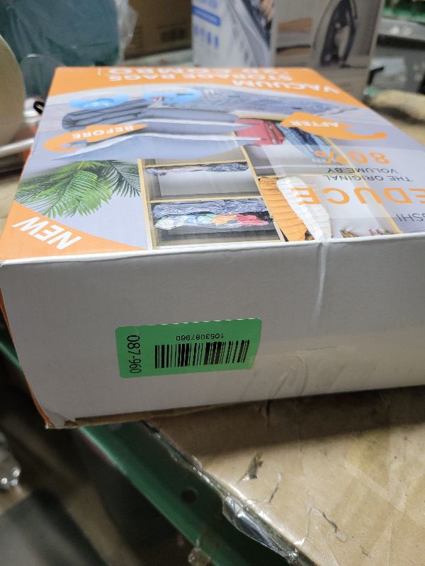 Photo 1 of 20 Pack Vacuum Storage Bags (4 Jumbo, 4 Large, 4 Medium, 4 Small, 4 Roll Up), Space Saver Sealer Compression Bags for Blankets, Comforters, Pillows, Clothes Storage