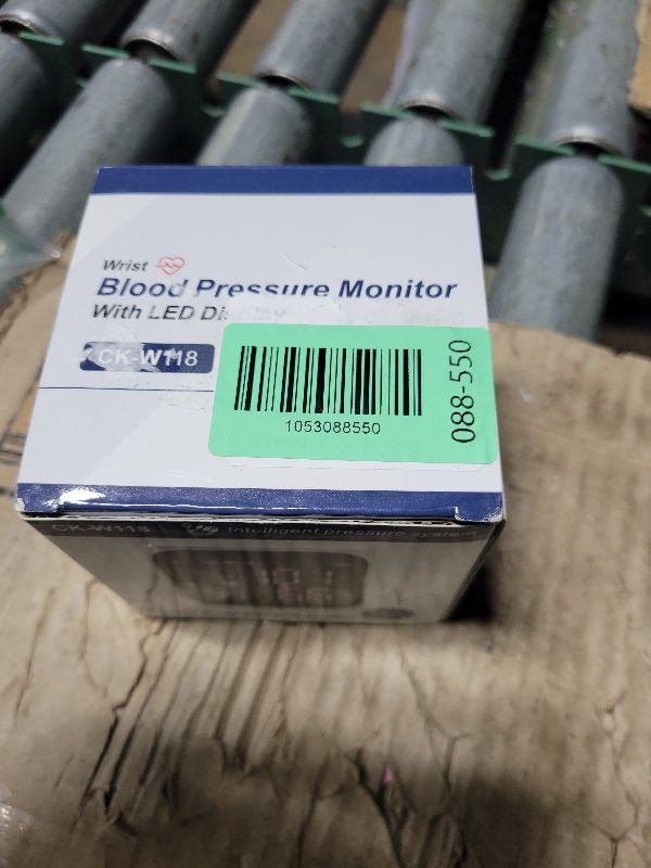 Photo 1 of Wrist Blood Pressure Monitor Automatic Talking Wrist Blood Pressure Cuff Digital Full Screen LED Display Bp Machine Adjustable Bp Cuff Voice Broadcast Health Care for Home Use