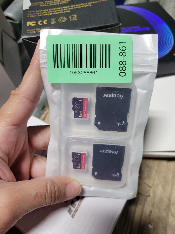 Photo 1 of 2 Pack Micro Memory Card 32 GB with Adapter, C10/U3/UHS-I/A1, TransFlash Card, TF Card for Camera, Smartphone, Tablet, Drone (Red 32GB *2)