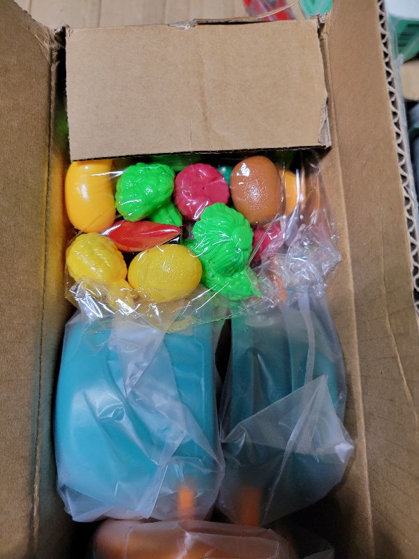 Photo 1 of 118Pcs Mini Play Kitchen Accessories for Kids, Pretend Cooking Playset with Cookware, Tableware & 2 Fruit Sets, Learning Gift for Girls, Boys, Toddlers, Green