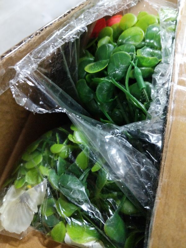 Photo 1 of 12 Bundles Artificial Fake Pansy Flowers for Outdoor - Yellow, White, Purple, Sunset red & deep pink Faux Pansies Flowers, Fake Flowers for Outdoor Planters, Porch, Garden, and Home Decoration