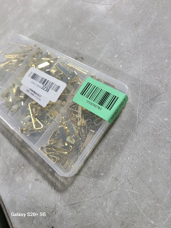 Photo 1 of 184 Pieces Picture Hanging Kit, 20lb, 30lb, and 50lb Picture Hangers, Metal Picture Hanging Hooks with Nails, on Drywall, Wooden Wall(Gold)