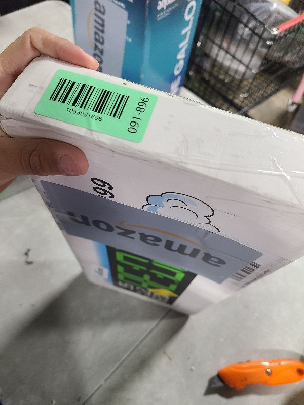 Photo 1 of 17.5 Inch Blue LED Digital Wall Clock with 8 Ambient Light Colors?Displays Time,Date,Day,Temperature&Humidity,Dual Alarms,Countdown&Stopwatch,DST,10-Level Auto/Manual Brightness?Modern Silent Clock