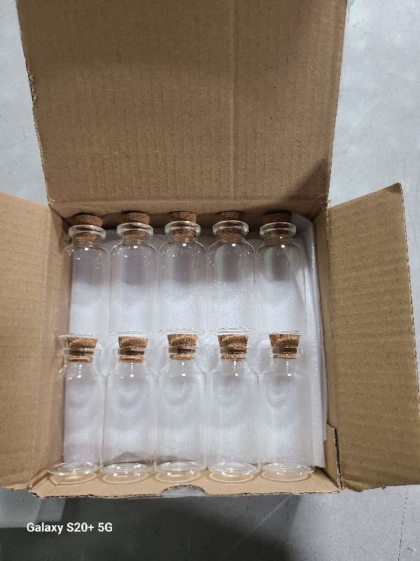 Photo 1 of **MSRP 8.99**Axe Sickle 20 mL Cork Stopper Glass Bottles Mini Transparent Glass Bottles 20 Pcs