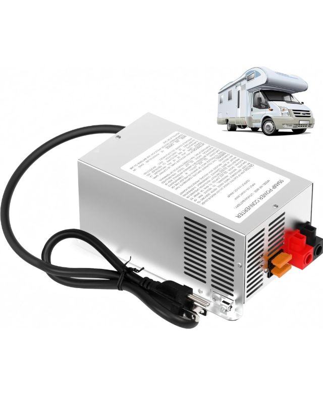 Photo 1 of (114)
WF-9855 55 Amp RV Power Converter/Charger - RV Power Converter for Deck-Mounted WF-9800 Series Converter Charger for RV Campers (Silver)