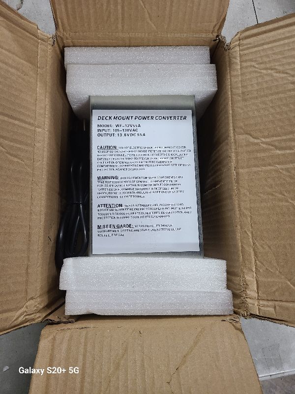 Photo 1 of (114)
WF-9855 55 Amp RV Power Converter/Charger - RV Power Converter for Deck-Mounted WF-9800 Series Converter Charger for RV Campers (Silver)