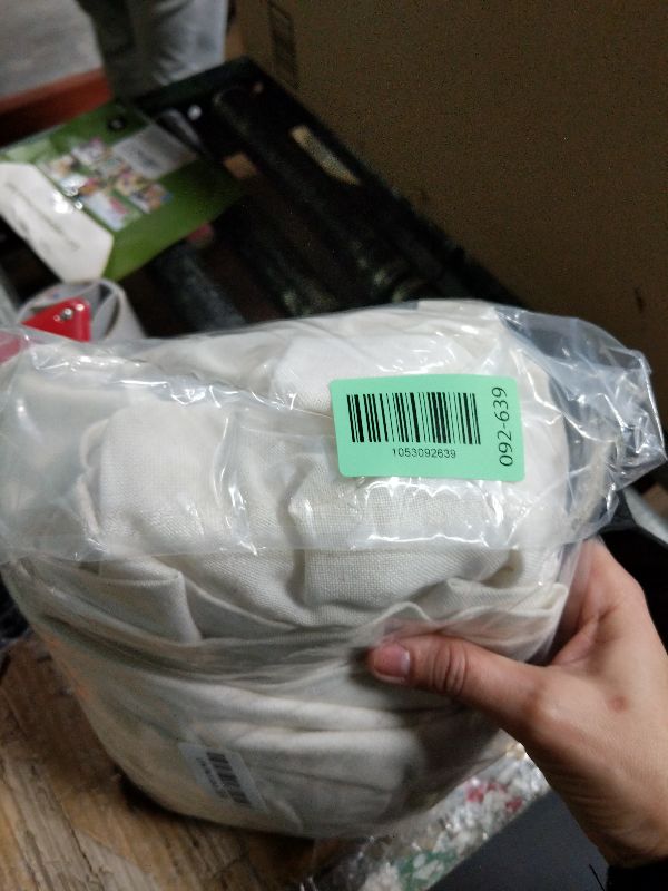 Photo 1 of 120 Inch Linen Curtains Pinch Pleated for Living Room Tall Windows Custom Made Pleat Drape with Hooks Rings Back Tab Privacy Semi Sheer Extra Long Linen Drape Curtains 120 Length Cream Ivory 10ft