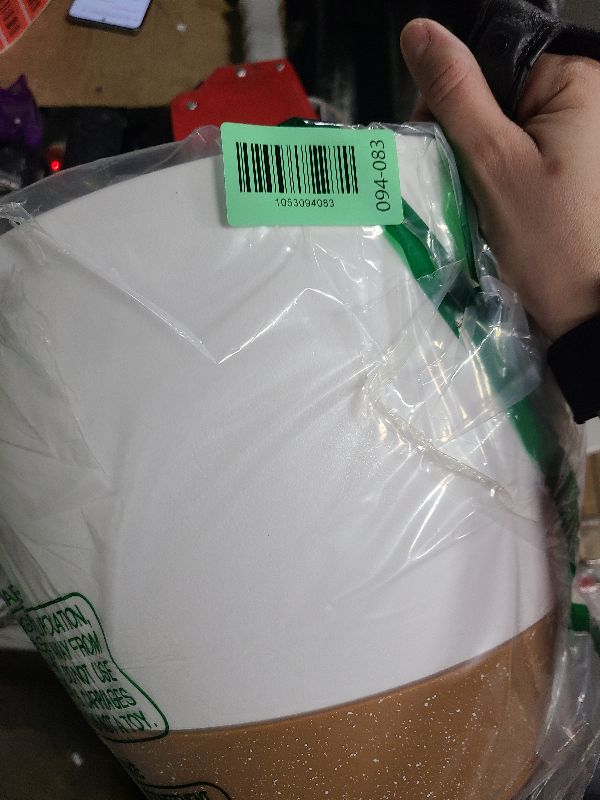 Photo 1 of 12 Inch Large Self Watering Plant Pot Set, Flower Pots with Multi-Mesh Drainage Holes and Saucer, Suitable for Indoor and Outdoor Garden Plants, White.