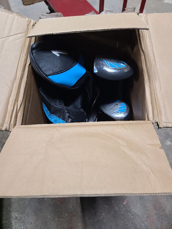 Photo 1 of 8 Pieces Complete Mens Golf Club Set Right/Left Hand for Men Women Includes Stand Bag with Rain Hood, 3# Fairway Wood with Head Covers, 5# Hybrid, 5#, 7#, 9# S# Irons and Putter