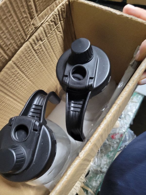 Photo 1 of 2 Pack Mason Jar Pitcher - Airtight & Leakproof Glass Pitcher with Lid, Perfect for Juice, Cold Brew, and Sun Tea - 2 Quart (64 oz) Mason Jar with Pour Spout Lid + Mixing Spoon, Brush, Labels