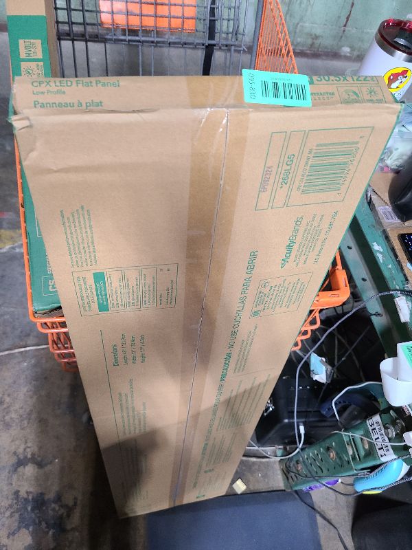 Photo 1 of Lithonia Lighting CPX 1x4 LED Flat Panel Light, 1 Ft. x 4 Ft. LED Light Panel, Ceiling Lighting Fixture, 2500/3200/4000 Adjustable Lumens, 3500K/4000K/5000K Switchable CCT, Smooth Satin Lens, White