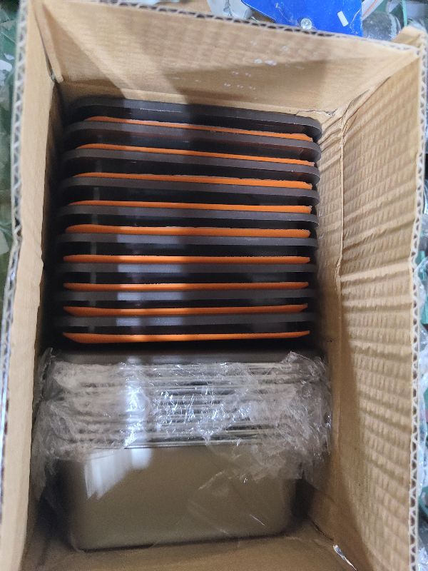 Photo 1 of 10 Pack Stainless Steel Food Storage Containers with Leak-Proof Lids, 16oz Reusable Metal Meal Prep Snack Box, Stackable Lunch Container, BPA-Free, Dishwasher Safe for Adults & Families